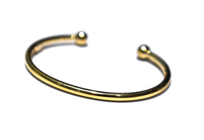 Yellow Gold Baby Bangle Torque Christening Gift Hallmarked