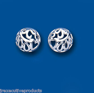 Silver Filigree Stud Earrings Studs 925 Hallmark