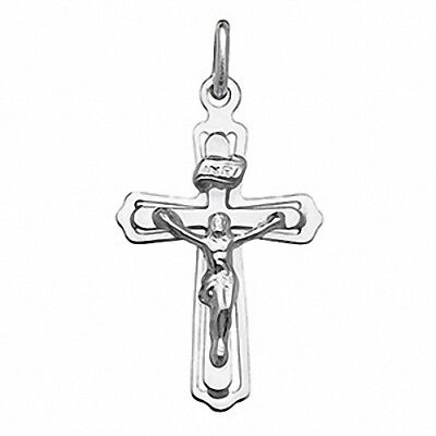 Crucifix Pendant Cross Pendant Sterling Silver Cross 35 x 18mm
