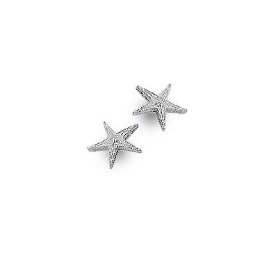 Starfish Stud Earrings Sterling Silver 925 Hallmarked Studs