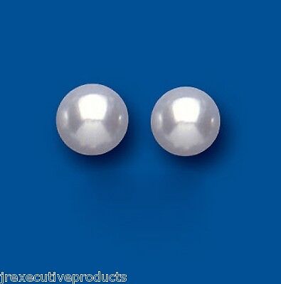 9ct Gold Pearl Stud Earrings 8mm Freshwater Cultured Bridal Jewellery Wedding