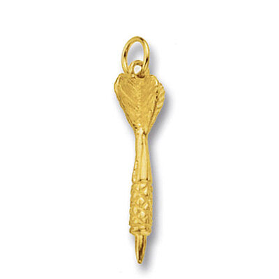 Yellow Gold Dart Pendant Hallmarked British Made