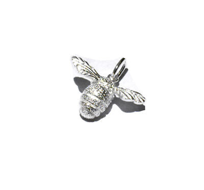 Bumble Bee Pendant Solid Silver Necklace and Chain