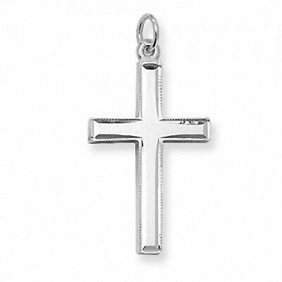 Solid Silver Cross Pendant 36 x 19mm 925 hallmark