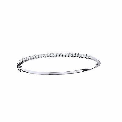 18ct White Gold 1.15ctw Diamond Bangle