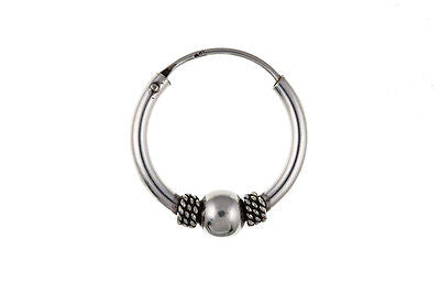 Mens Earring Gypsy Hoop Earring 925 Sterling Silver Sleeper Earring