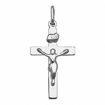 Crucifix Pendant Cross Pendant Sterling Silver Cross 33 x 16mm