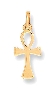 Yellow Gold Ankh Cross British Made Hallmarked