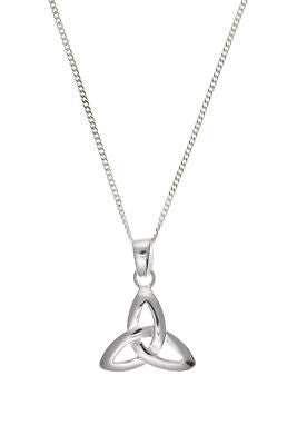 Solid Silver Celtic Pendant Necklace With Chain 925 hallmark