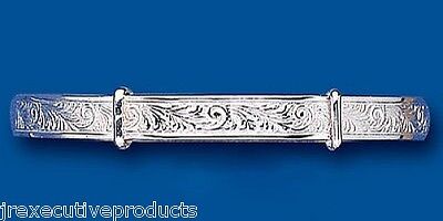Solid Sterling Silver Ladies Patterned Expandable Bangle Hallmarked