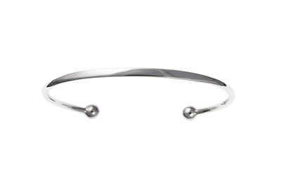 Solid Silver Child's Torque Bangle