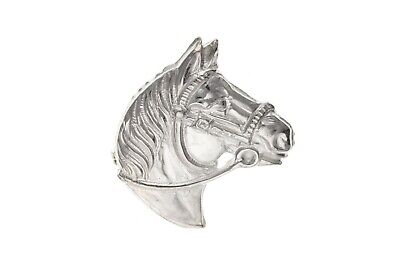 Horses Head Brooch Solid Sterling Silver hallmarked
