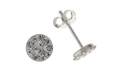 Austrian Crystal Earrings Sterling Silver 925 Hallmark British made