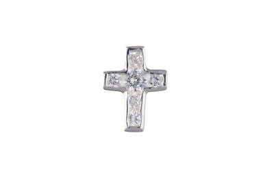 Men's Earring Cross Stud Earring 925 Sterling Silver Earring