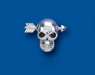 Mens Silver Skull Earring 925 Hallmark Gents Stud