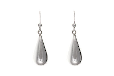 Sterling Silver Bomb Drop Earrings 925 Hallmark British Made