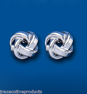 Knot Earrings Stud Silver Sterling Silver Studs 15mm