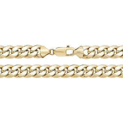 9ct Gold Cuban Bracelet Men's Gents Fully Hallmarked