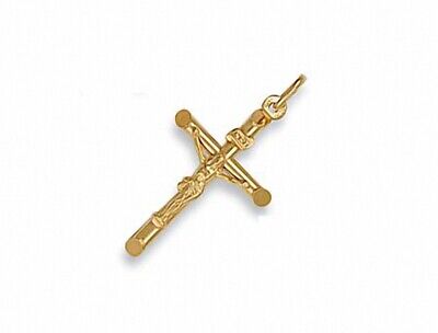 Gold Crucifix Pendant Gold Crucifix Necklace Yellow Gold Cross Crucifix