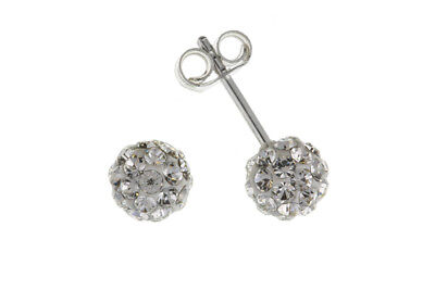 Solid Silver Crystal Set Pendant and Earrings Austrian Crystals 925 Hallmark
