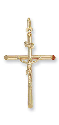 Gold Crucifix Pendant Yellow Gold Crucifix Cross Necklace