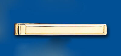 Gold Tie Slide Clip Solid Yellow Gold Heavyweight British Made Hallmarked