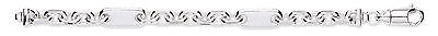 Sterling Silver Byzantine Bracelet Gents Mens Solid Very Heavy British Hallmark