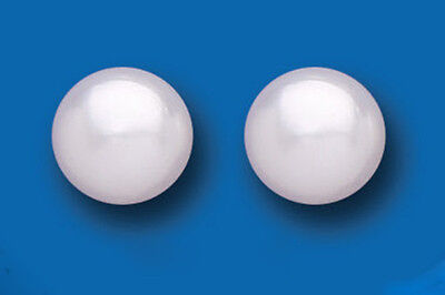 Pearl Stud Earrings Sterling Silver Studs Freshwater Pearls 10mm