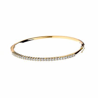 18ct Yellow Gold 1.10ctw Diamond Bangle with video
