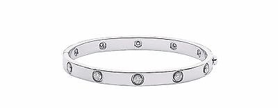 18ct White Gold 1.00ct Diamond Bangle