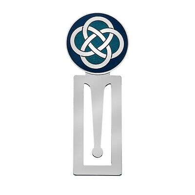 Blue Celtic Knot Bookmark Luxury Silver Plated Brand New and Boxed