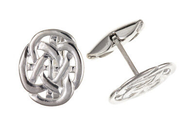Celtic Cufflinks Solid Sterling Silver