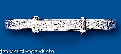 Baby Bangle Solid Silver Christening 3 to 7 years Adjustable 95 Hallmark