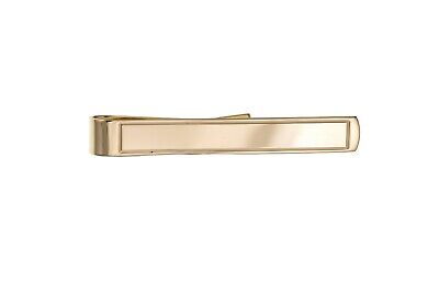 Gold Tie Slide Clip Solid Yellow Gold Heavyweight British Made Hallmarked