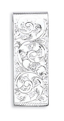 Silver Money Clip Solid Silver Hallmarked Money Clip - British Made