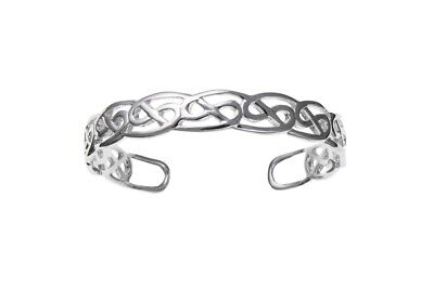 Celtic Bangle Sterling Silver Torque Cuff Hallmarked British Made