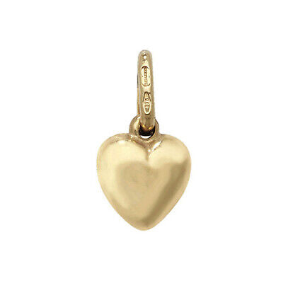 Yellow Gold Heart Pendant Hallmarked British Made