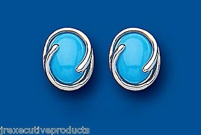 Turquoise Earrings Solid Silver Stud Sterling Silver Studs
