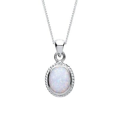 Opal Pendant Opal Necklace Solitaire Oval Solid Sterling Silver Pendant