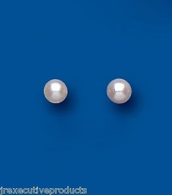 9ct Gold Freshwater Pearl Stud Earrings 4mm Wedding Bridal Hallmarked