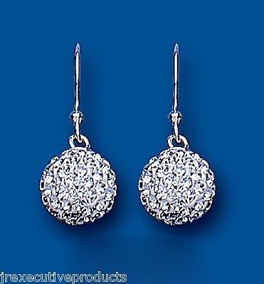 Sterling Silver Crystal Earrings Drops 925 Hallmark British Made