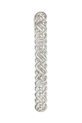 Solid Silver Tie Slide Clip Celtic Design Mens Gents Gift 925 hallmarked