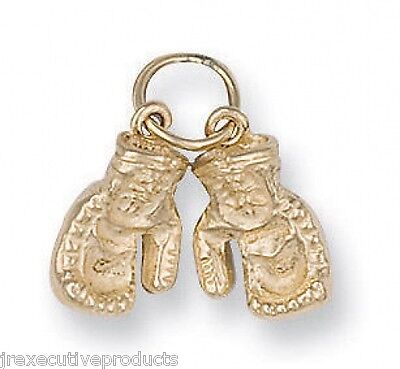Double Boxing Glove Pendant Yellow Gold 6 Grams Hallmarked British Made