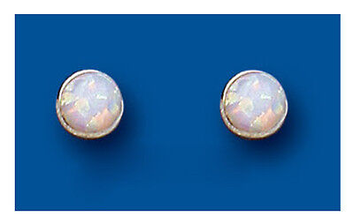Opal Stud Silver Earrings 5mm Stud Studs 925 Hallmark