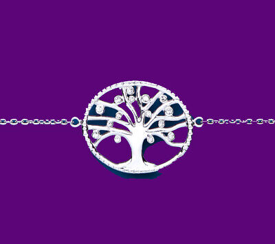 Sterling Silver Tree of Life Bracelet 925 Hallmark