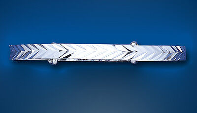 Solid Silver Child's Bangle Herringbone Expandable 3 - 7 Years