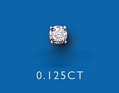 Men's Earring Diamond Solitaire Earring 9 Carat Yellow Gold Earring