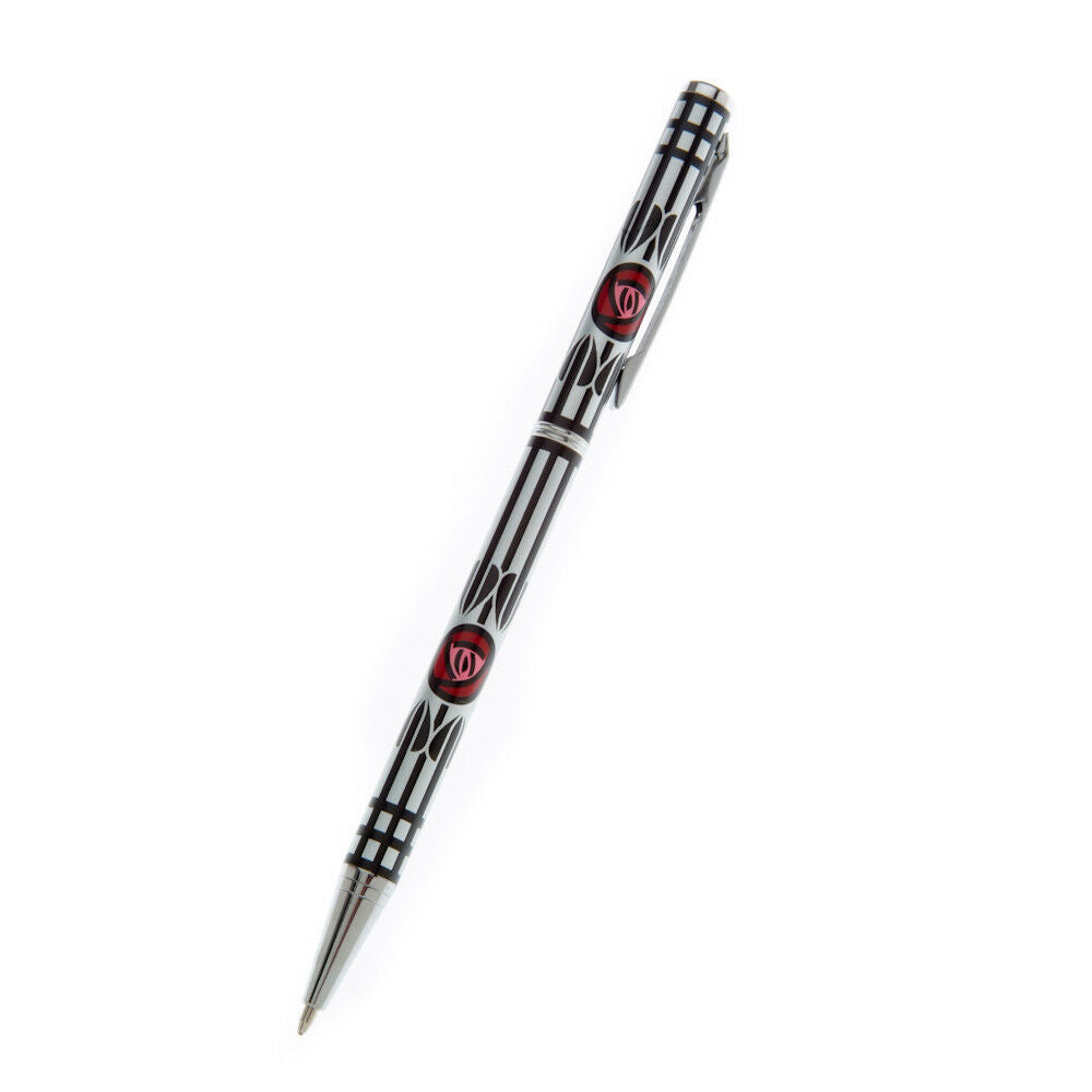 Mackintosh Ballpoint Pen Silver Plated Rose & Arrow Black Ink Brand New Boxed