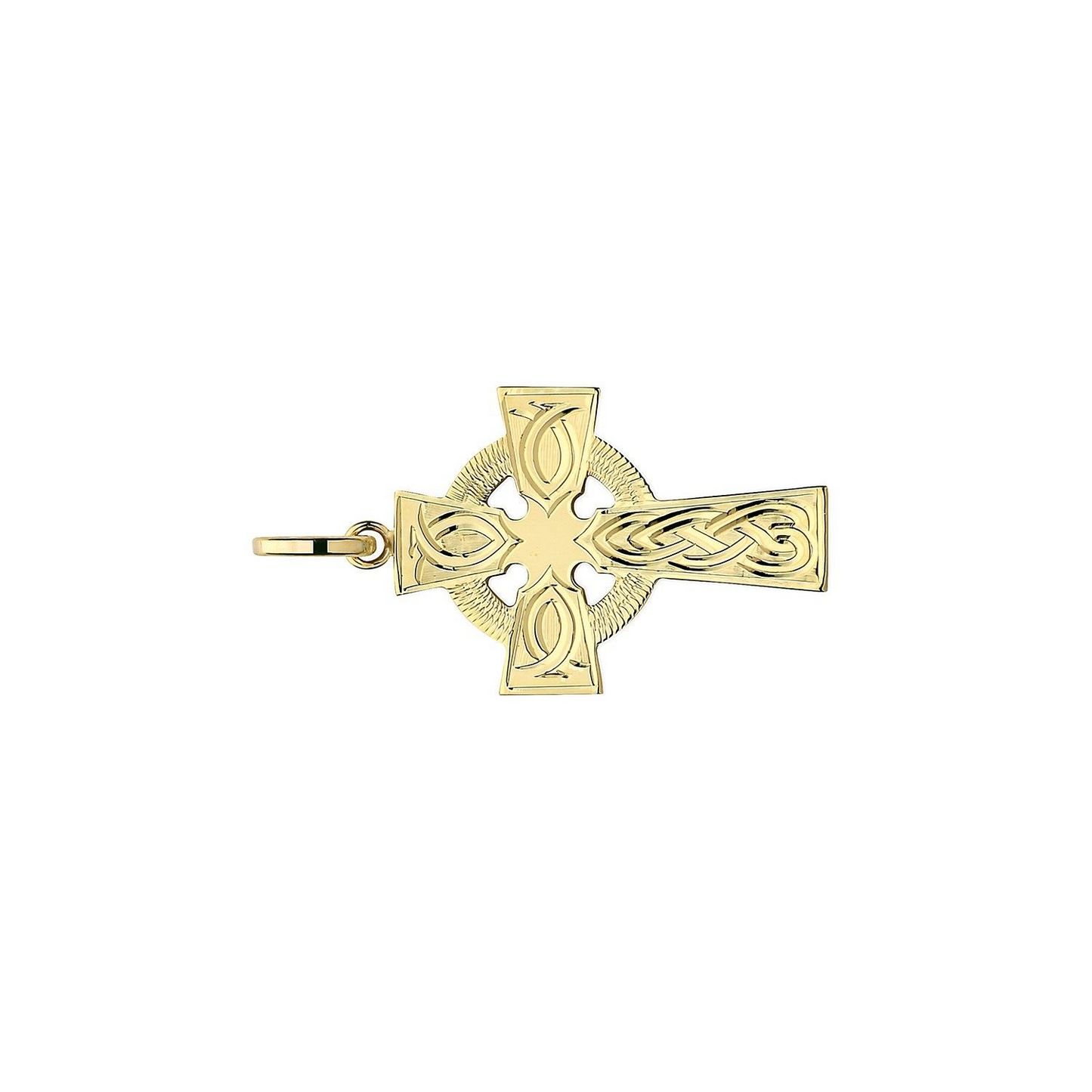 9ct Yellow Gold Cross Pendant Medium 27 x 18mm Church of England Anglican