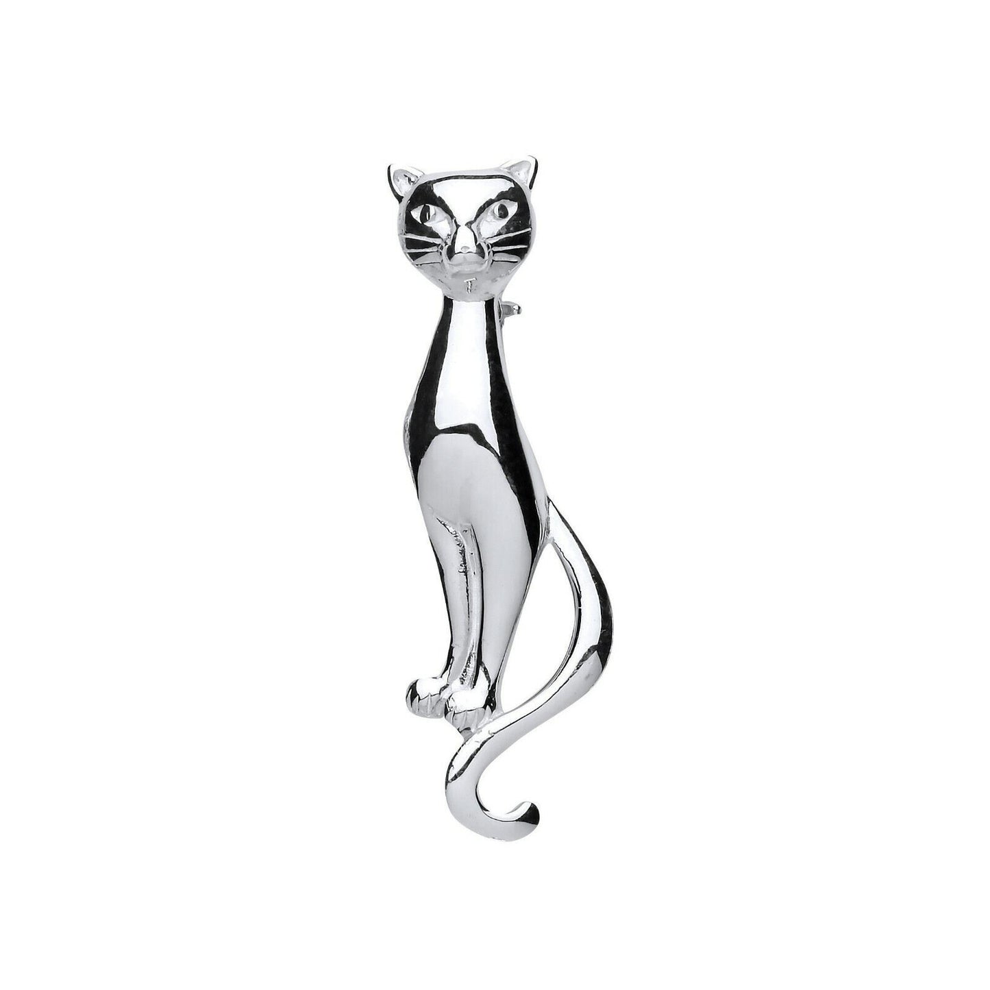 Sterling Silver Cat Brooch 925 Hallmark Brand New Boxed Gift